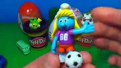 Surprise eggs Hello Kitty Disney Planes Kinder surprise Play Doh ANGRY BIRDS Cars The SMURFS LEGO