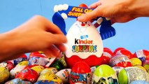 Kinder Surprise Egg Cars Disney Pixar Toys Ultimate Spiderman Spongebob Squarepants and More!