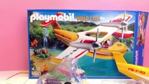 Playmobil Feuer löschen mit Löschflugzeug - WILD LIFE - Feuerwehr in der Luft - Aufabu & Demo