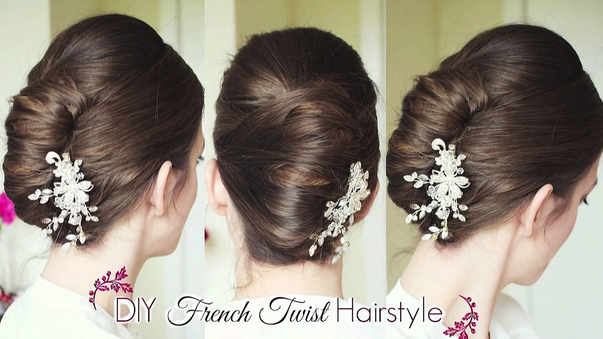 DIY French Twist Updo | Holiday Updo Hairstyles | Braidsandstyles12 - video  Dailymotion