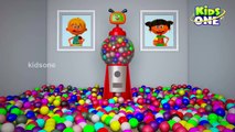 Gumball Machine For Kids to Learn Colors | Surprise Gumballs Red, Yellow & Blue for Children