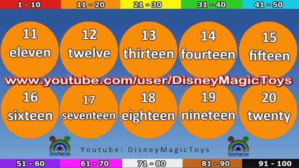 Aprende os Numeros em Ingles Grátis e Fácil | 123 Learn by Disney Magic Toys Video
