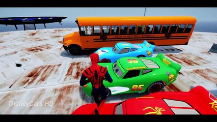 Lightning Mcqueen Youtube Videos! Spiderman Disney #Cars Cartoon (Nursery Rhymes Songs for Children)