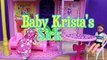 Frozen Anna & Kristoffs Baby Krista Gets Sick Disney Princess Barbie Parody Flashback DisneyCarToys