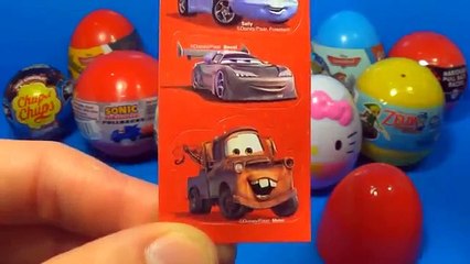 Télécharger la video: 18 Surprise eggs Kinder Surprise SpongeBob Disney PLANES Cars HELLO KITTY SPIDER MAN TOY Story