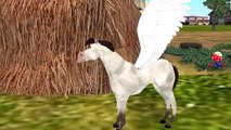 Finger Family Rhymes for Children Flying Horse Pegasus Cartoons | Finger Family Nursery Rhymes