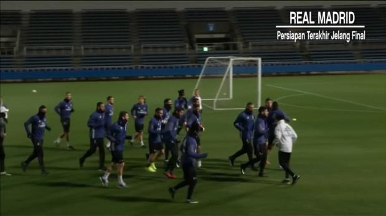 VIRAL: Sepakbola: Latihan Terakhir Madrid Jelang FInal Piala Dunia Antar Klub