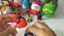 20 Киндер Сюрпризов,Unboxing Kinder Surprise Eggs Ozmo egg,Тачки,Пони,Angry Birds, Disney Cars