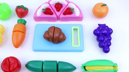 Set Toy cutting Food Velcro Plastic Fruit and Vegetables for kids Cooking toys playset