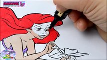 Disney Coloring Book The Little Mermaid Princess Ariel Episode Surprise Egg and Toy Collector SETC