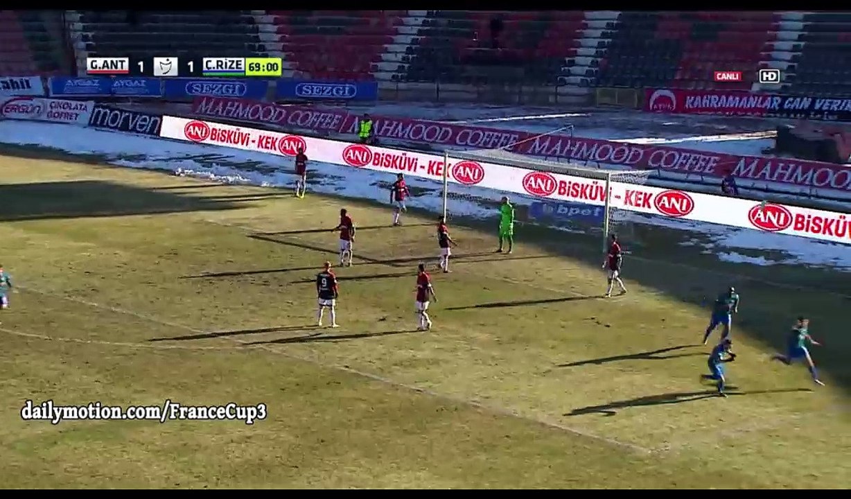 Marwane Saadane Goal HD - Gaziantepspor 1-2 Rizespor - 18.12.2016