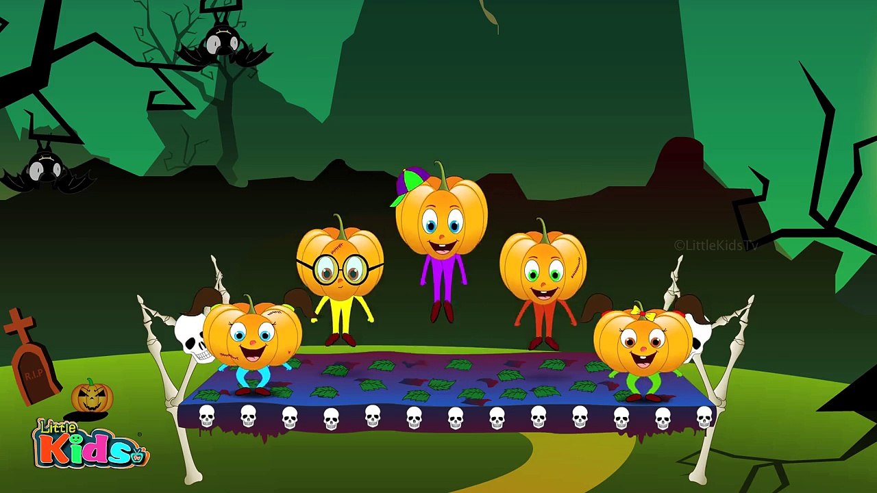 Five Little Pumpkins | Halloween Songs for Children | Little Kids Tv
