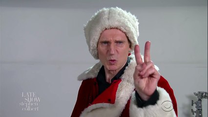 Liam Neeson Auditions For Mall Santa Claus-