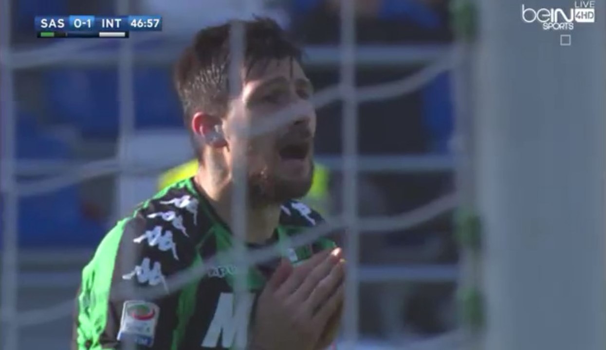 Antonio Candreva Goal - Sassuolo 0-1 Internazionale Milano - (18/12/2016) / SERIE A