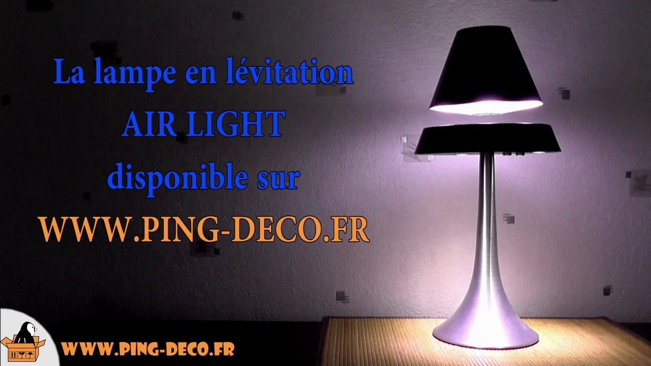 Lampe déco en lévitation Air Light noire