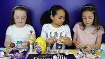 Giant Cadbury Dairy Milk Chocolate Bar Kinder Surprise Eggs Toy Surprise Candy Review