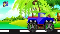 Monster Truck Stunts | Learn Alphabets With Ice Cream | A B C English Alphabet | Cartoon Rhymes