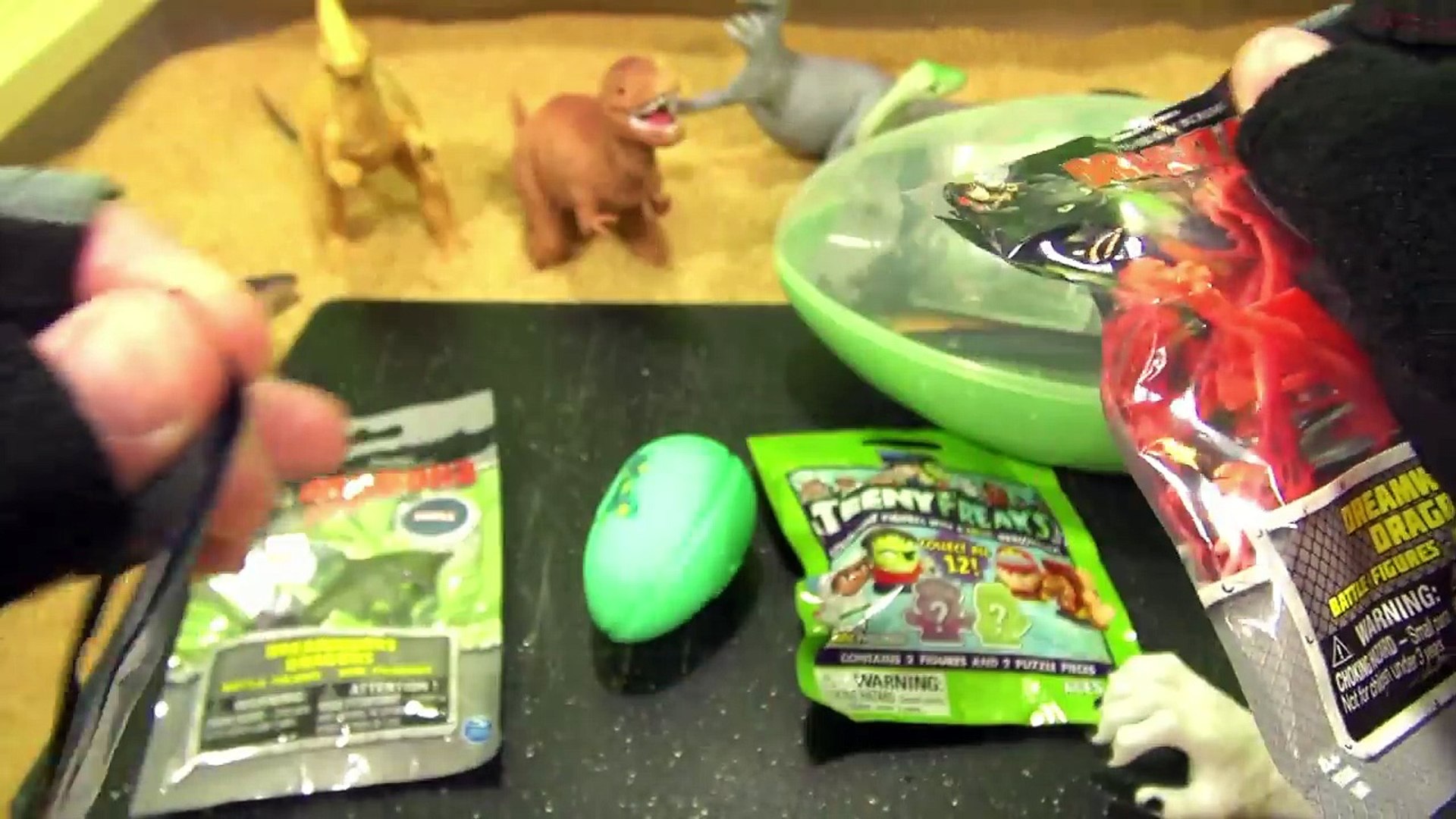 slime dinosaur surprise eggs