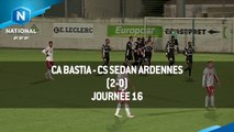 J16 CA Bastia - CS Sedan Ardennes (2-0), le résumé