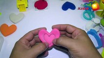 Play-Doh Kids - Play Doh Ice Cream - Make Ice Cream Hearts Rainbow Stars For Peppa Pig