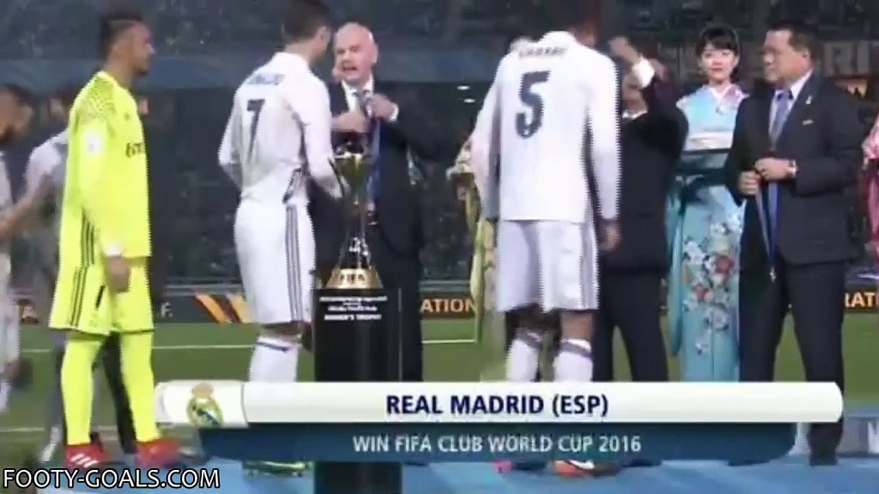 Real Madrid won FIFA Club World Cup 2016 - Ceremony