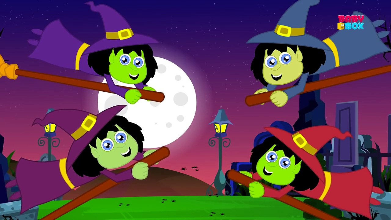 flying witches | halloween song | scary nursery rhymes | kids rhymes | childrens song