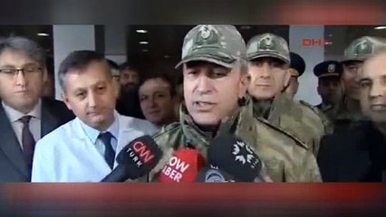 GENEL KURMAY BAŞKANI ORG HULUSİ AKAR ARAZİDE BAŞ EDEMEDİKLERİ KAHRAMANLARIMIZA HAİNCE SALDIRDILAR