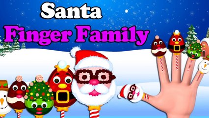 Santa Claus Lollipops Finger Family Daddy Finger Family Nursery Rhyme Song HD