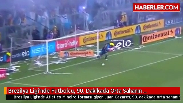 Brezilya Ligi'nde Futbolcu, 90. Dakikada Orta Sahanın Gerisinden Gol Attı