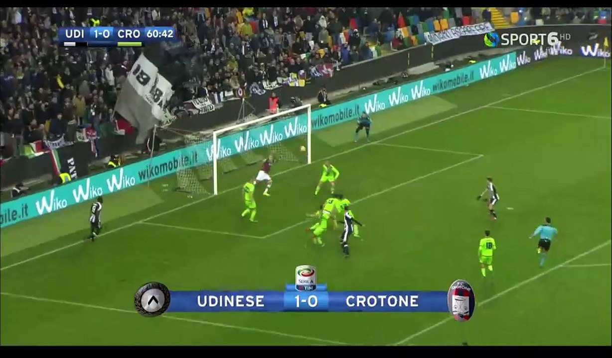 Cyril Thereau Goal HD - Udinese 2-0 Crotone - 18.12.2016