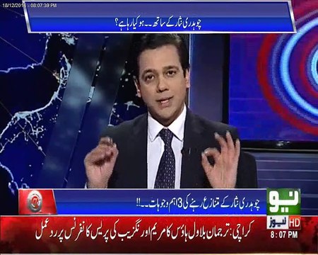 Reason of Ch Nisar being Controversial is acting as abridge between Military, Establishment & PMLN Govt. AQ