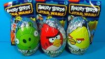 ANGRY BIRDS surprise eggs Angry Birds STAR WARS surprise Luke Skywalker ANGRY BIRDS!