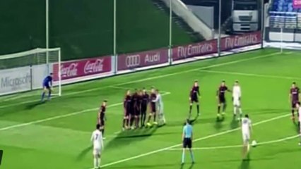 Le coup franc astucieux d'Enzo Zidane - Real Madrid vs Albacete