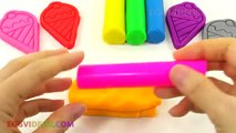 Learn Colors with Play Doh Ice Cream Waffle Cone Mold Modelling Clay Fun and Creative for Kids