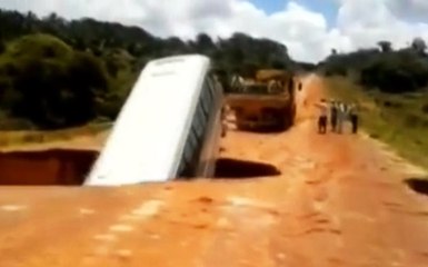 Flash Flood Swallows Bus