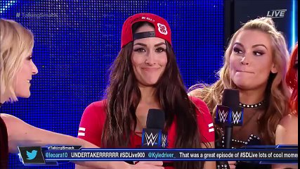 WWE Smackdown Live Talking Smack 11_15_16 Nikki Bella lose her tooth
