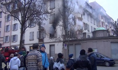 Incendie à la Cité Spach à l'Esplanade, pas de blessés.