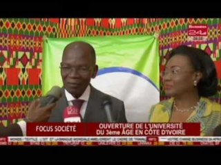 Business 24 / Focus Société  - Ouverture de l’université du 3ème âge en Côte d’Ivoire