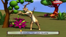 Cheetah Nursery Rhyme | Animal Rhymes | Nursery Rhymes With Lyrics | Nursery Rhymes 3D Animation