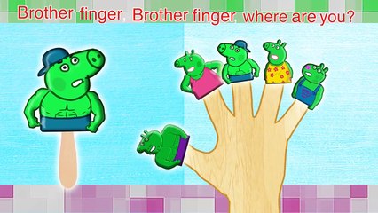 Peppa Pig Hulk Ice Cream Finger Family / Nursery Rhymes and More Lyric