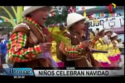 Áncash: niños inician fiestas navideñas con tradicional pasacalle en Huari