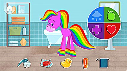 My Pet Rainbow Horse | Care Game with Babyfirst - Educational Game for Kids to Play and Learn