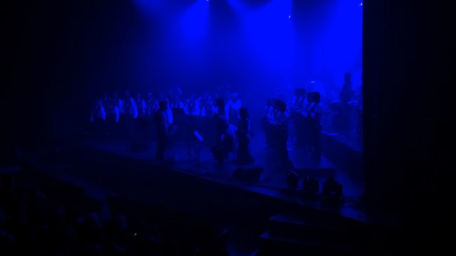 Le Bagad de Vannes en répétition avant l'Olympia