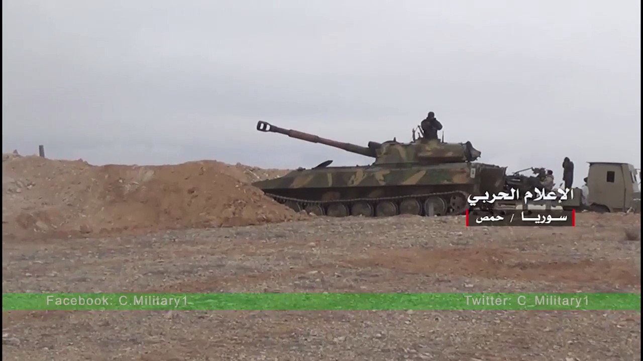 Сирия: бои сирийской армии с боевиками ИГИЛ в провинции Хомс