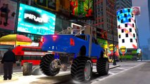 Nursery Rhymes Monster Trucks Colors & Hulk IronMan Spiderman Songs for Children