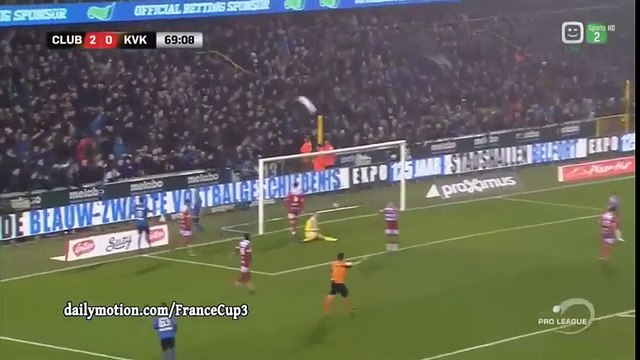 Hans Vanaken Goal - Club Brugge KV 3-0 Kortrijk 18-12-2016