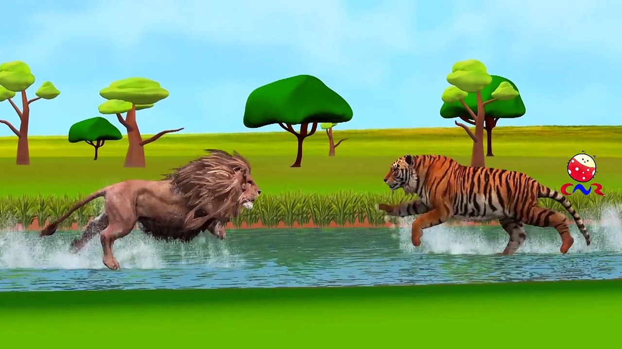 Dinosaurs Vs Godzilla Cartoons Singing Finger Family | More Lion Vs Tiger And King Vs Dinosaurs