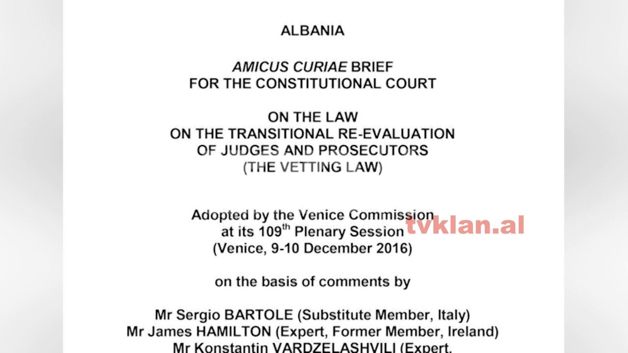 Venecia: Për Vetting-un vendos Gjykata Kushtetuese