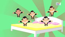 five little monkeys jumping on the bed | nursery rhymes | kids songs | children rhymes