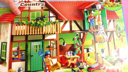 Playmobil Bauernhof Deutsch - Unboxing des großen Sets Nummer 6120